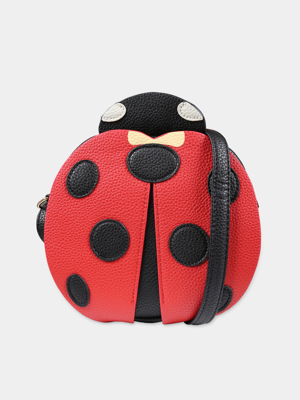 Casual red ladybug-shaped bag for girl